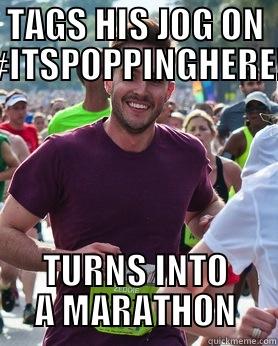 TAGS HIS JOG ON #ITSPOPPINGHERE! TURNS INTO A MARATHON Ridiculously photogenic guy