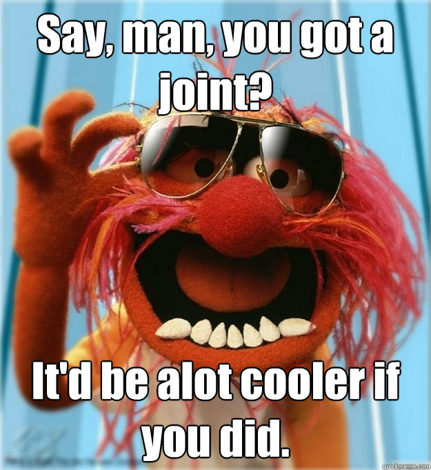 Say, man, you got a joint?  It'd be alot cooler if you did.  Advice Animal