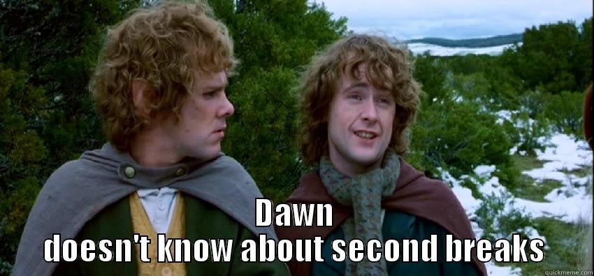 DAWN DOESN'T KNOW ABOUT SECOND BREAKS Misc