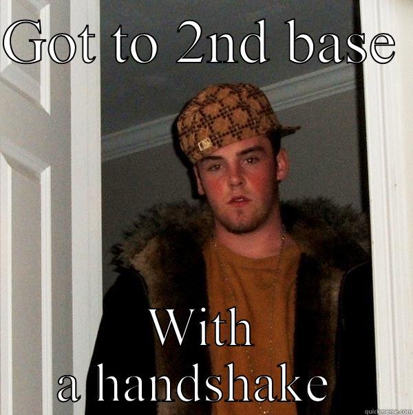 GOT TO 2ND BASE  WITH A HANDSHAKE  Scumbag Steve