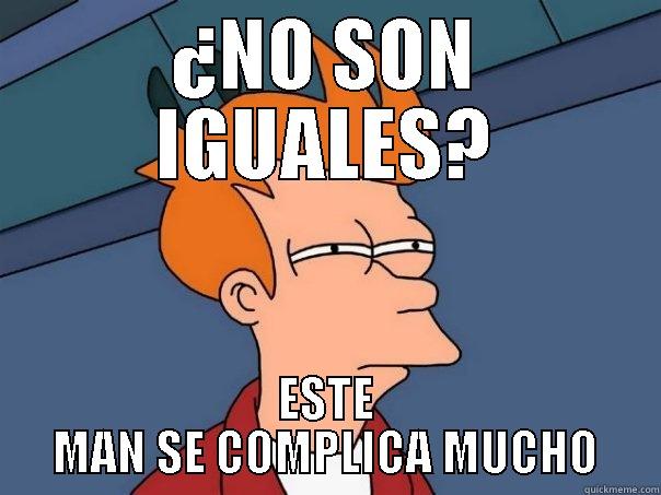 ¿NO SON IGUALES? ESTE MAN SE COMPLICA MUCHO Futurama Fry
