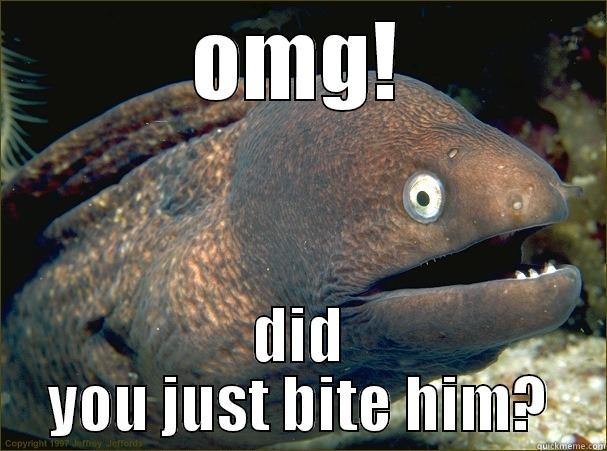 Reaction to Suarez choice of snack  - OMG! DID YOU JUST BITE HIM? Bad Joke Eel