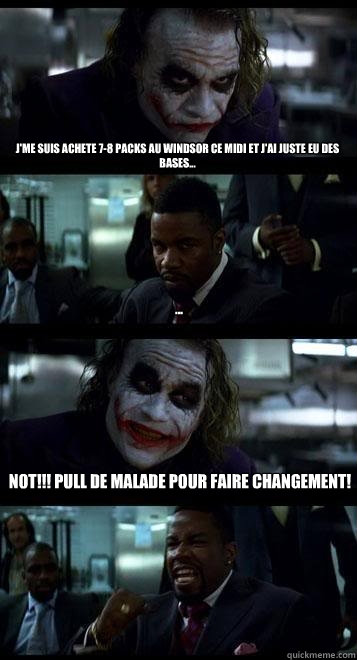 J'me suis achete 7-8 packs au Windsor ce midi et j'ai juste eu des bases... ... NOT!!! pull de malade pour faire changement!  Joker with Black guy