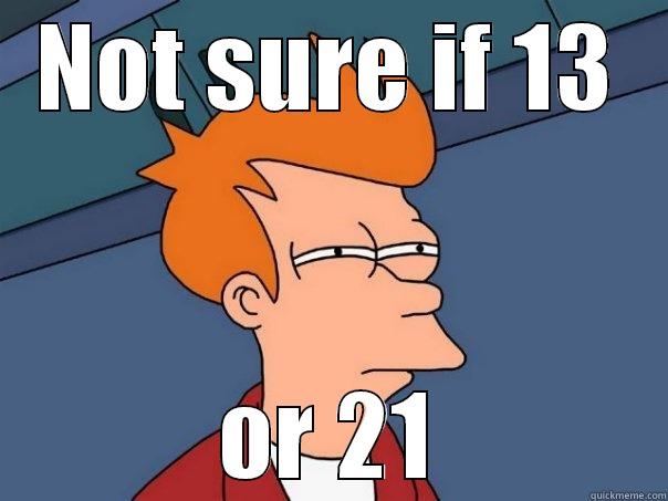 NOT SURE IF 13 OR 21 Futurama Fry