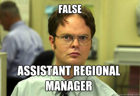 False Assistant Regional Manager - False Assistant Regional Manager  Dwight