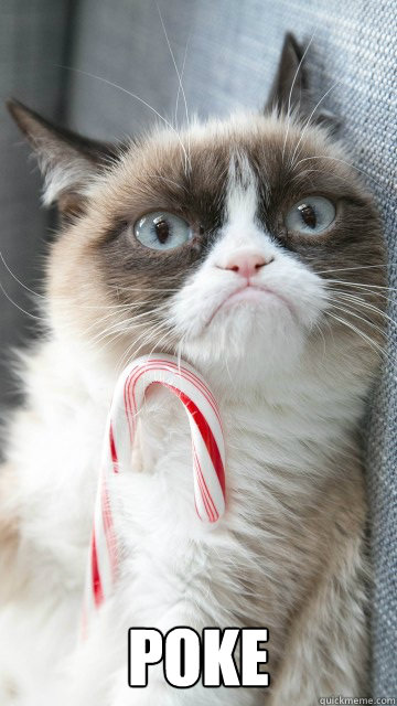  POKE -  POKE  Candy cane grumpy cat