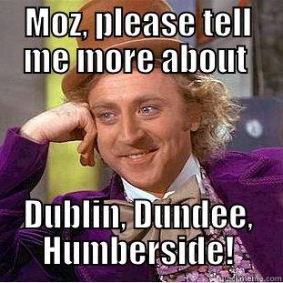 MOZ, PLEASE TELL ME MORE ABOUT  DUBLIN, DUNDEE, HUMBERSIDE! Condescending Wonka