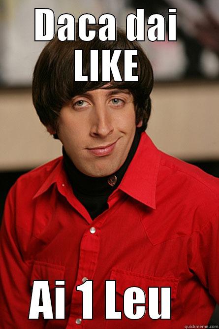 justin bb - DACA DAI LIKE AI 1 LEU  Pickup Line Scientist