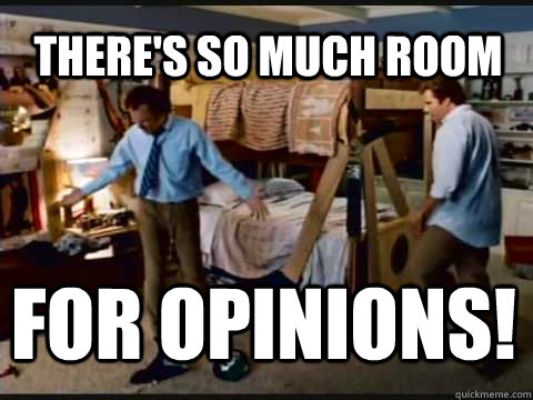 There's so much room for opinions!  Step Brothers Bunk Beds