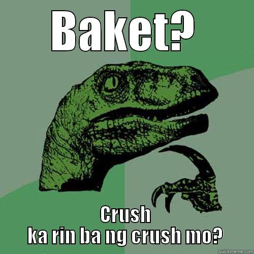 BAKET? CRUSH KA RIN BA NG CRUSH MO? Philosoraptor