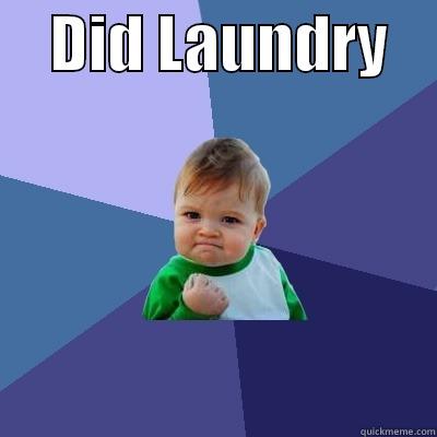     DID LAUNDRY      Success Kid