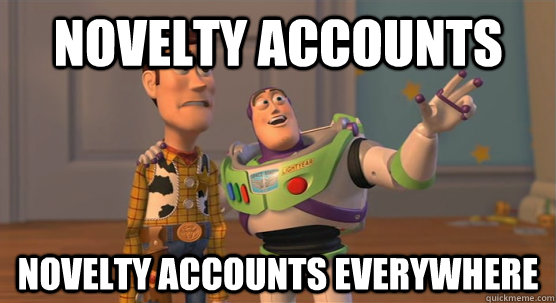 novelty accounts  novelty accounts everywhere  Toy Story Everywhere
