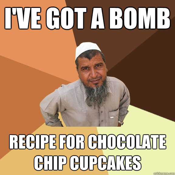 I've got a bomb recipe for chocolate chip cupcakes  Ordinary Muslim Man