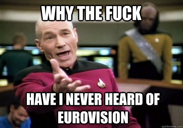 Why the fuck Have i never heard of eurovision  Patrick Stewart WTF