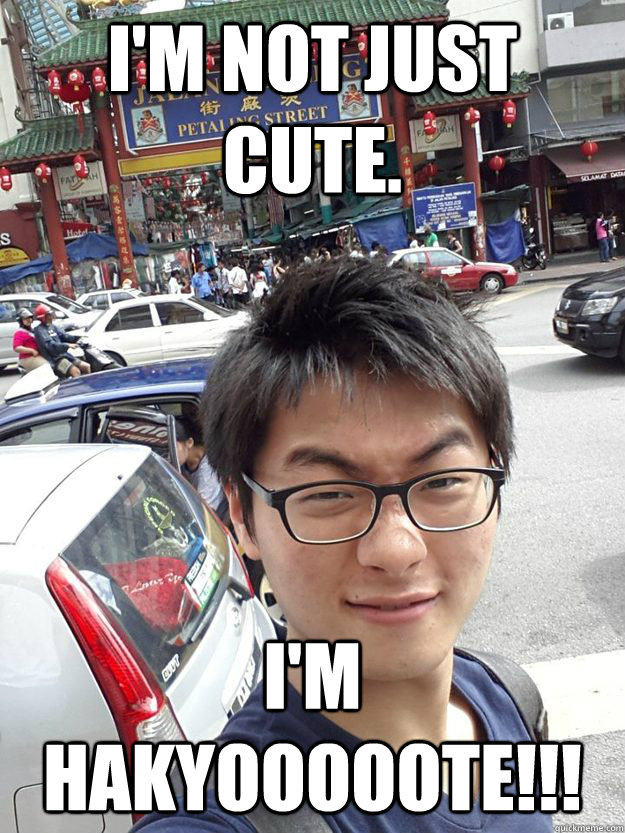 i'm not just cute. i'm hakyooooote!!!   - i'm not just cute. i'm hakyooooote!!!    Misc