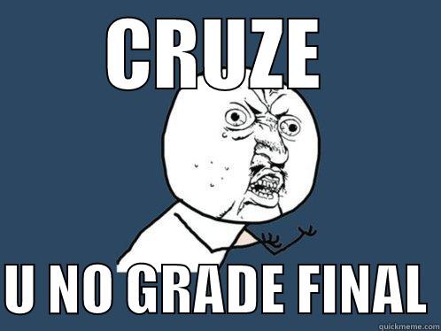 CRUZE  U NO GRADE FINAL Y U No