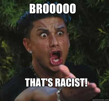 BROOOOO THAT'S RACIST!  - BROOOOO THAT'S RACIST!   Dj Pauly D