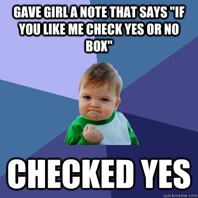 gave girl a note that says 