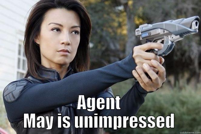  AGENT MAY IS UNIMPRESSED Misc