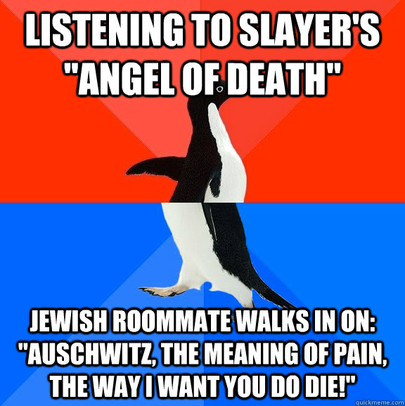 Listening to Slayer's 