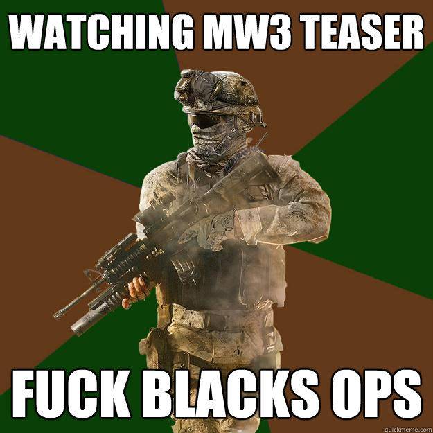 Watching Mw3 Teaser Fuck Blacks Ops   Call of Duty Addict