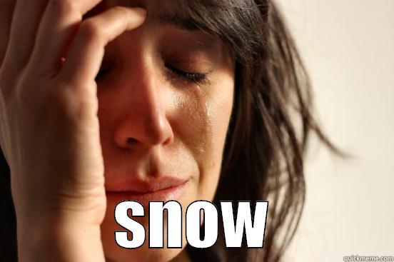  SNOW First World Problems