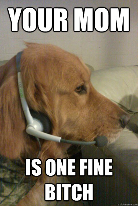 Your Mom Is one fine Bitch  Xbox Live Dog