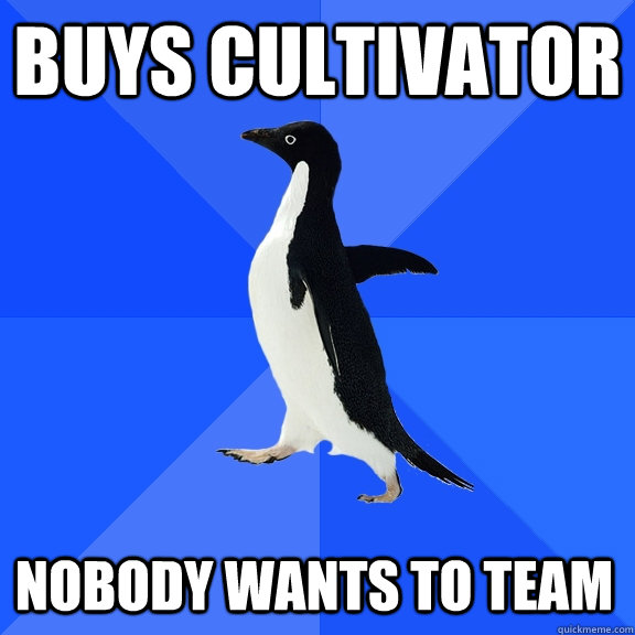 BUYS cultivator nobody wants to team  Socially Awkward Penguin