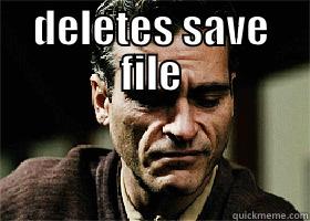 DELETES SAVE FILE  Misc