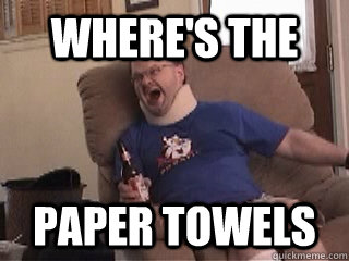 Where's the paper towels  