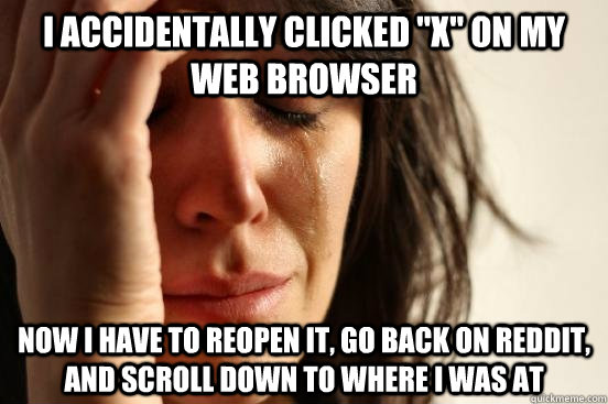 I accidentally clicked 