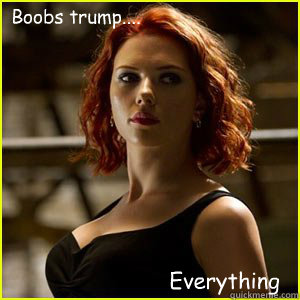 Boobs trump.... Everything - Boobs trump.... Everything  Redhead Scarlett