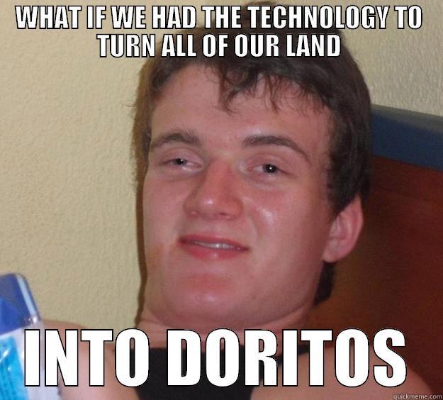 WHAT IF WE HAD THE TECHNOLOGY TO TURN ALL OF OUR LAND INTO DORITOS 10 Guy