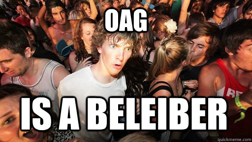 oag is a beleiber  Sudden Clarity Clarence