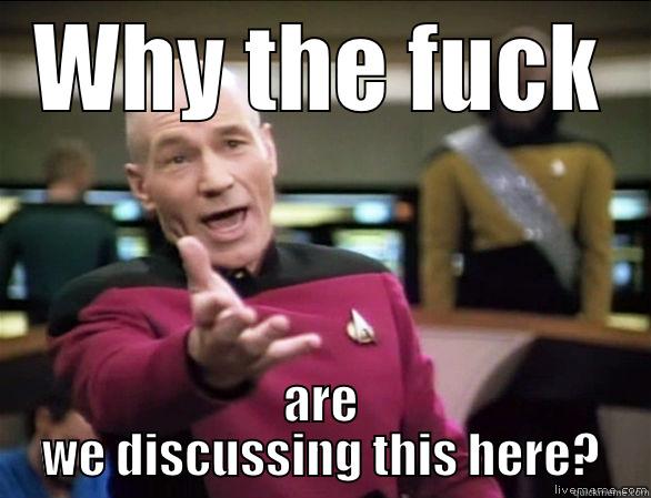 picard why we discussing this here - WHY THE FUCK ARE WE DISCUSSING THIS HERE? Annoyed Picard HD