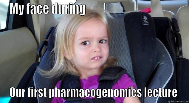 MY FACE DURING                                          OUR FIRST PHARMACOGENOMICS LECTURE Misc