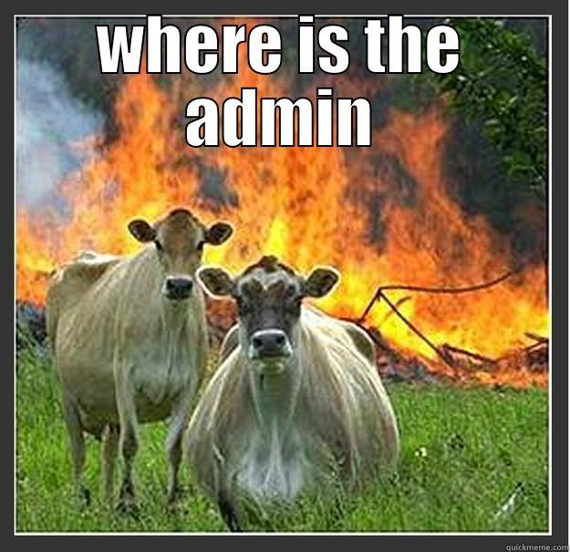 WHERE IS THE ADMIN  Evil cows