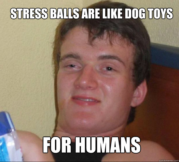 stress balls are like dog toys for humans  10guy