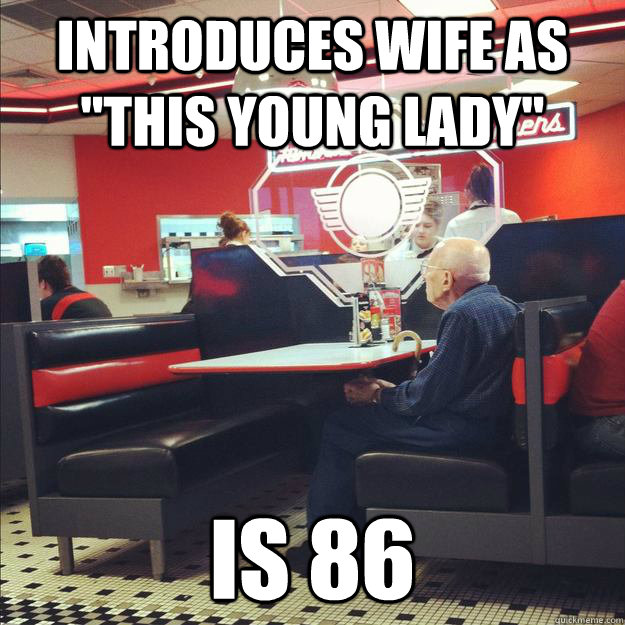 Introduces wife as 