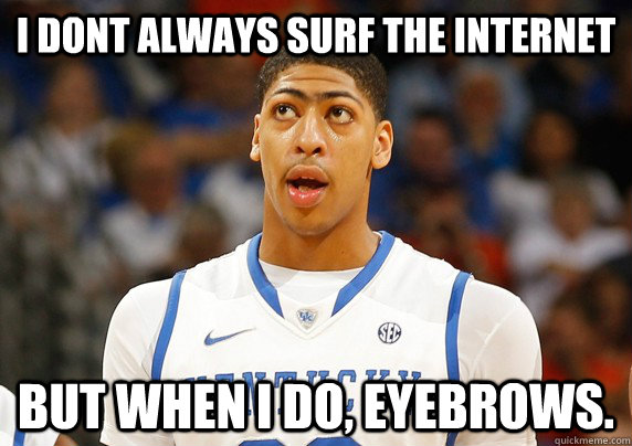 i dont always surf the internet  but when I do, eyebrows. - i dont always surf the internet  but when I do, eyebrows.  Misc