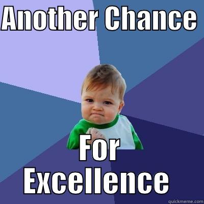 ANOTHER CHANCE  FOR EXCELLENCE  Success Kid