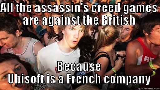 ALL THE ASSASSIN'S CREED GAMES ARE AGAINST THE BRITISH BECAUSE UBISOFT IS A FRENCH COMPANY Sudden Clarity Clarence