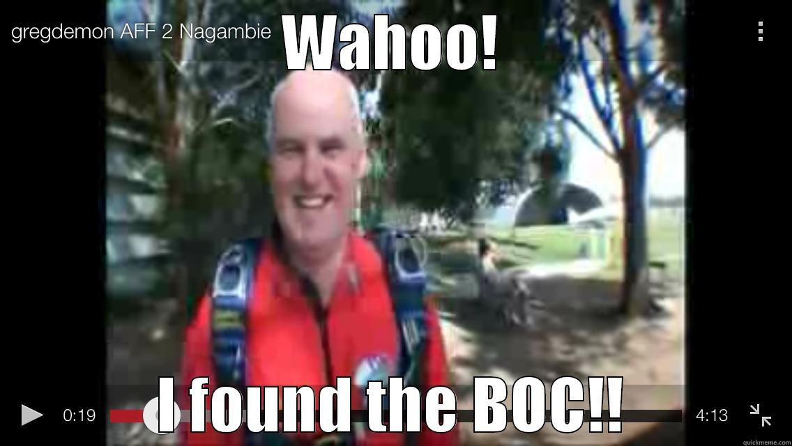 WAHOO! I FOUND THE BOC!! Misc