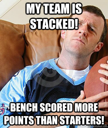My Team is STACKED! Bench scored more points than STARTERS!  Fantasy Football Guy