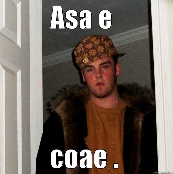 ASA E  COAE . Scumbag Steve
