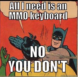 ALL I NEED IS AN MMO KEYBOARD NO YOU DON'T Slappin Batman