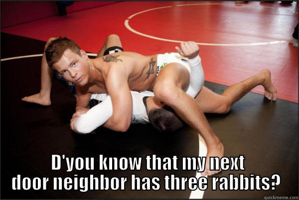  D'YOU KNOW THAT MY NEXT DOOR NEIGHBOR HAS THREE RABBITS?  Misc