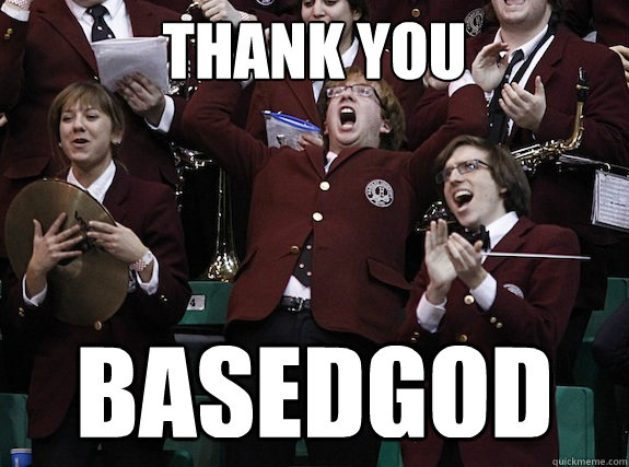 thank you basedgod - thank you basedgod  Overly Ecstatic Harvard Band KId
