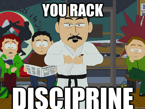 You rack disciprine - You rack disciprine  Discipline Dishi