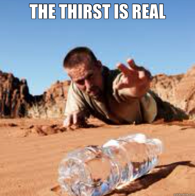 THE THIRST IS REAL   